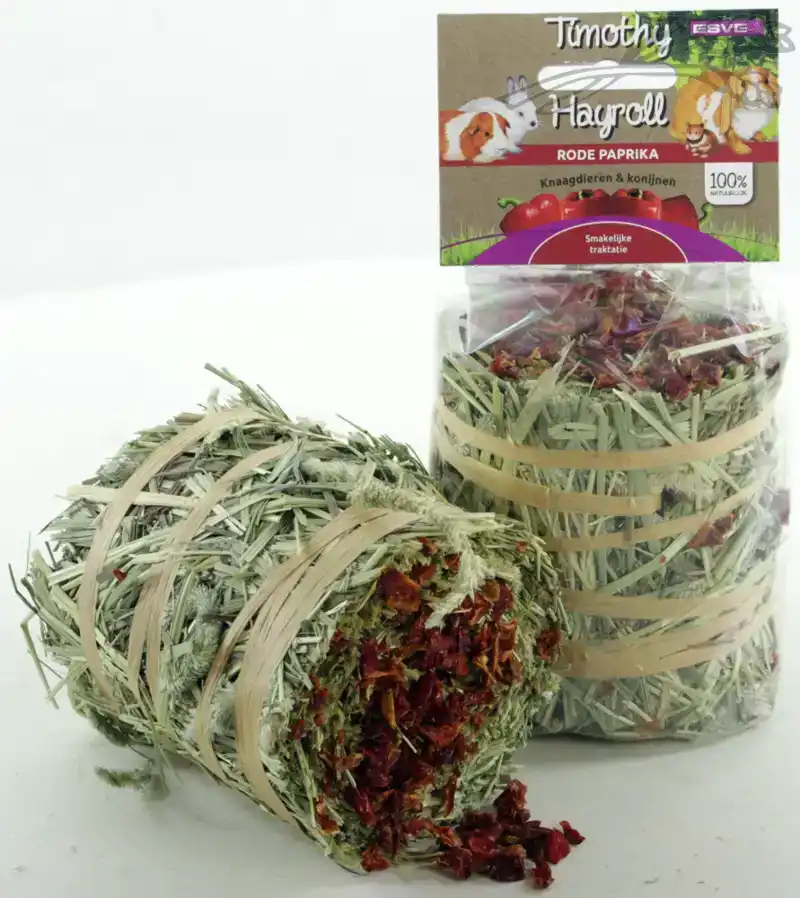 TIMOTHY HAY ROLL PAPRIKA 8X100 GR