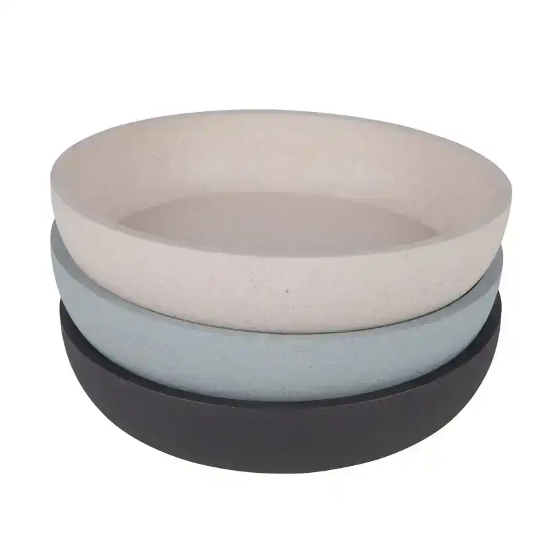 DISTRICT 70 BAMBOO CAT BOWL DARK GREY