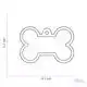 PENNING BONE CHROME PLATED BRASS RUBBER