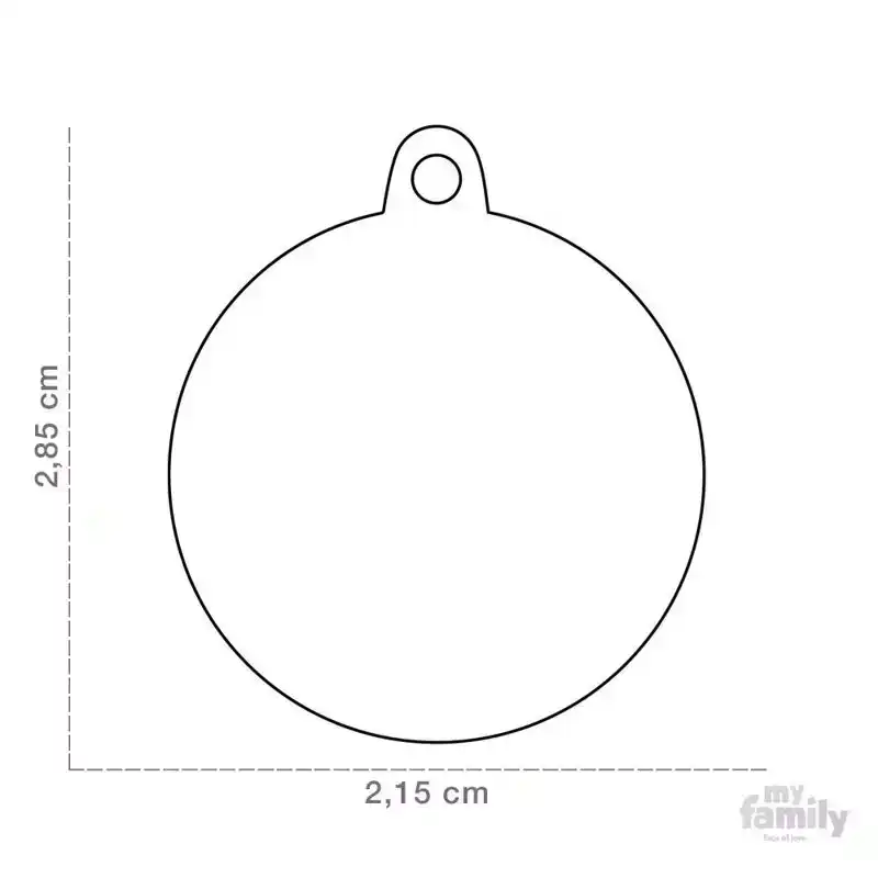 PENNING SMALL CIRCLE ALUMINIUM RED L000012296