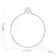 PENNING SMALL CIRCLE ALUMINIUM RED L000012296