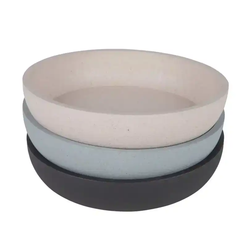 DISTRICT 70 BAMBOO CAT BOWL ICE BLUE