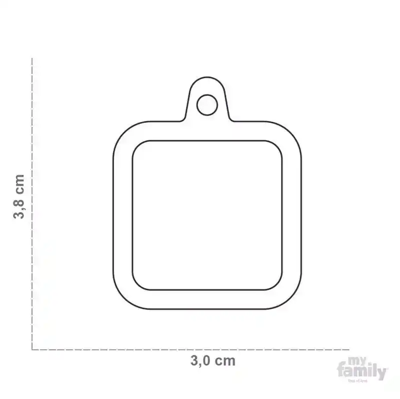PENNING PURPLE SQUARE ALUMINIUM RUBBER