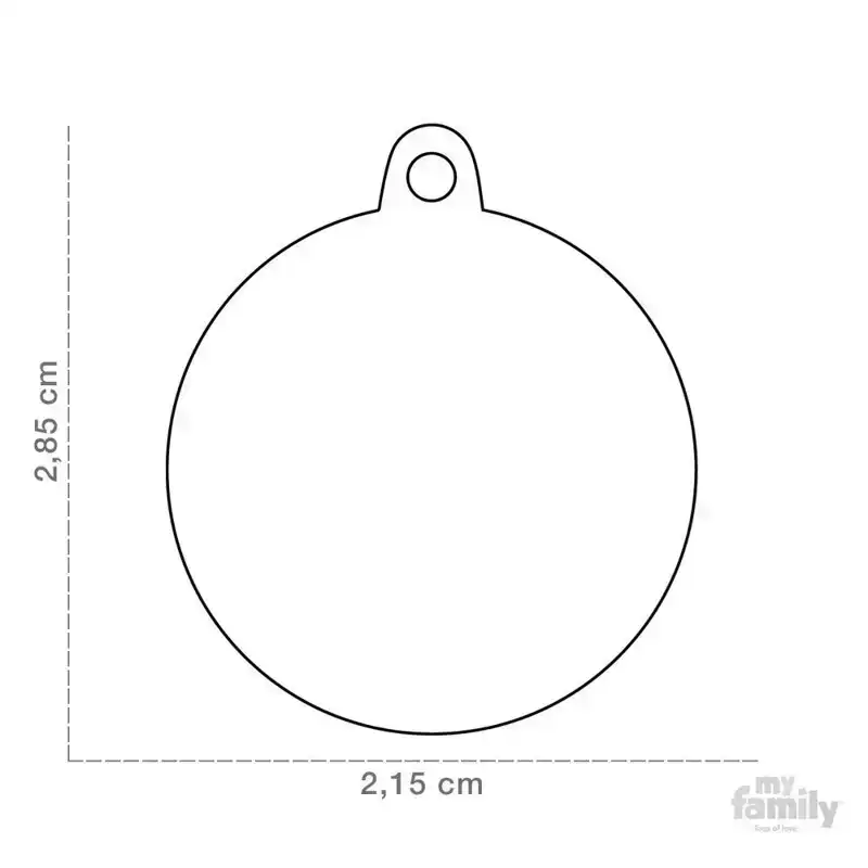 PENNING SMALL CIRCLE CHROMED BRASS L000012296