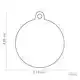 PENNING SMALL CIRCLE CHROMED BRASS L000012296