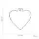 PENNING SMALL HEART GOLD BRASS L000012296