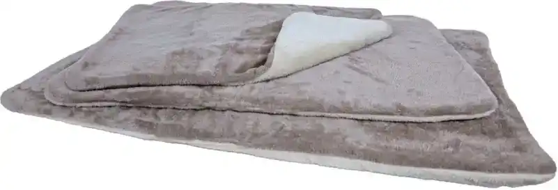 PLAID TWEEZIJDIG TAUPE/BEIGE 120X80CM