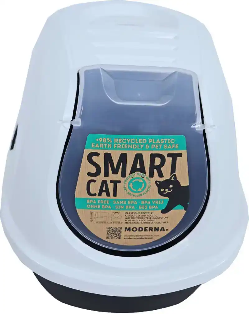 KATTENTOILET SMART-CAT ZWART/WIT