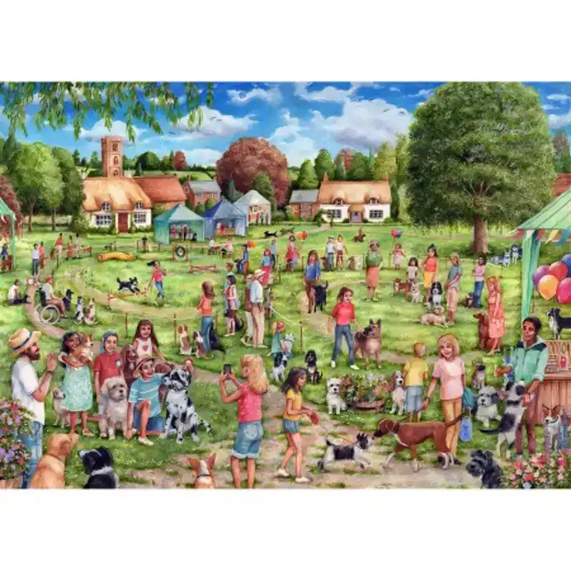 CADEAUSHOP PUZZEL THE VILLAGE DOG SHOW, 1000 ALL-IN PUNTEN