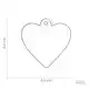 PENNING SMALL HEART CHROMED BRASS L000012296