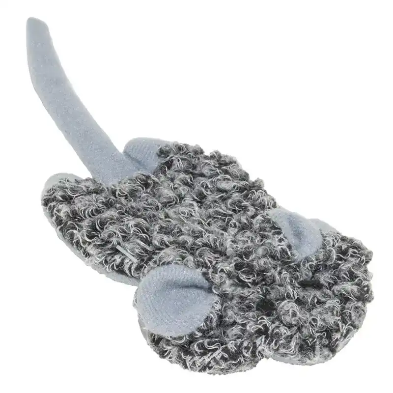 DUVO+ CUSHY KNISPER MUIS 18 CM GRIJS