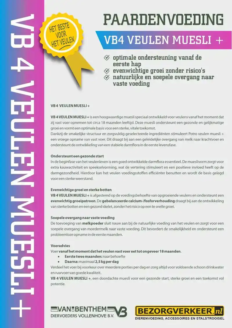PAARDENVOEDING VB 4 VEULEN MUESLI