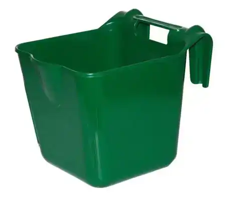 VOERBAK KUNSTSTOF -HANGON- GROEN 13L