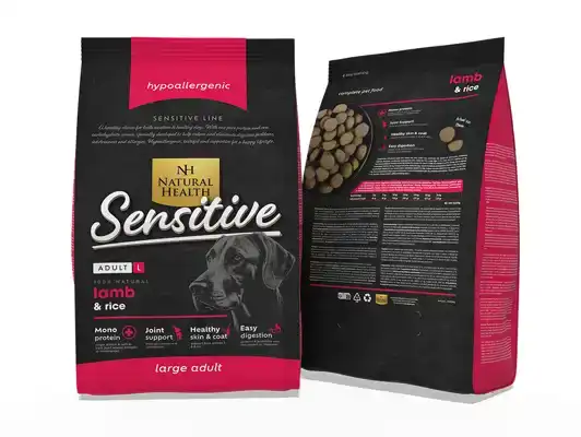 NATURAL HEALTH DOG LAMB & RICE ADULT LARGE (2 KG.)