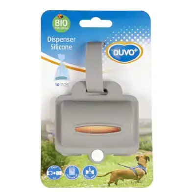 DUVO+ POEPZAKJES DISPENSER GRIJS
