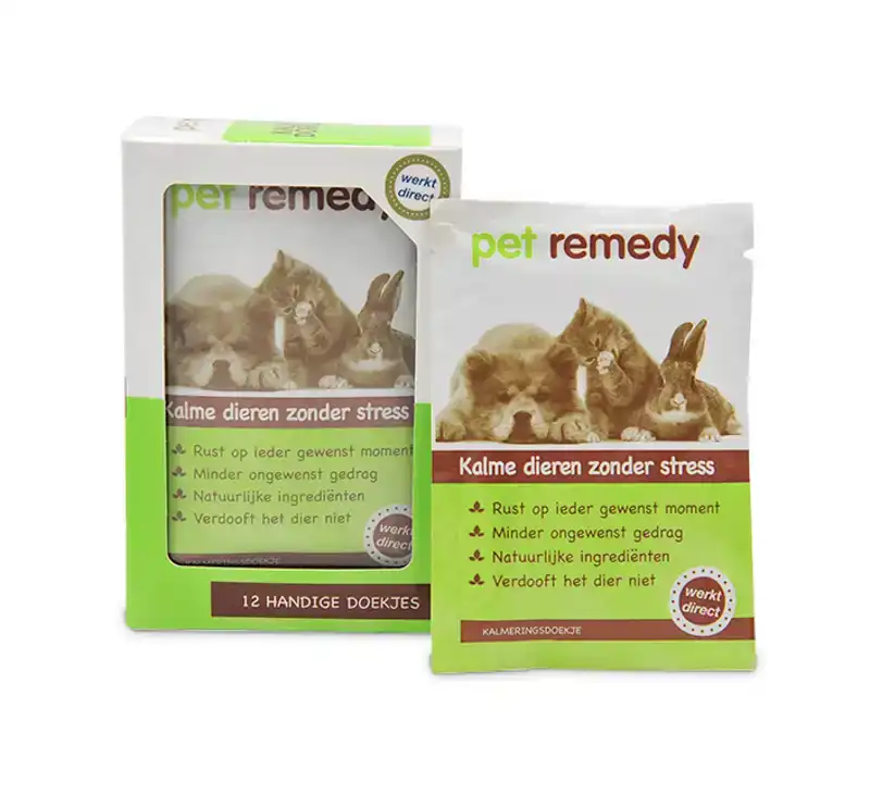 PET REMEDY KALMERENDE DOEKJES 12 STUKS