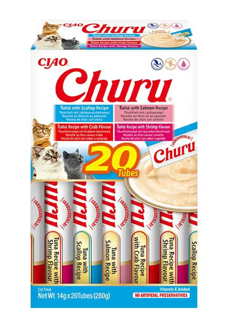 INABA CHURU MULTIPACK BOX TUNA SEAFOOD 20ST
