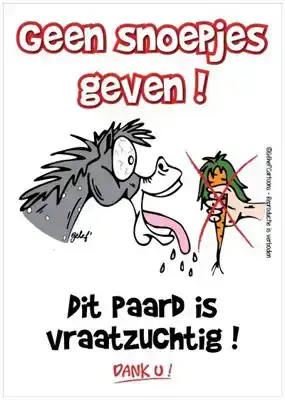STALPLAAT GEEN SNOEP