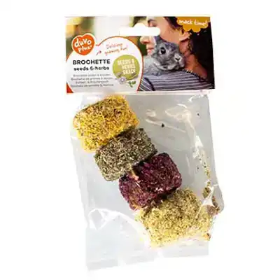 BROCHETTE ZADEN & KRUIDEN +/-120G MEERKLEURIG