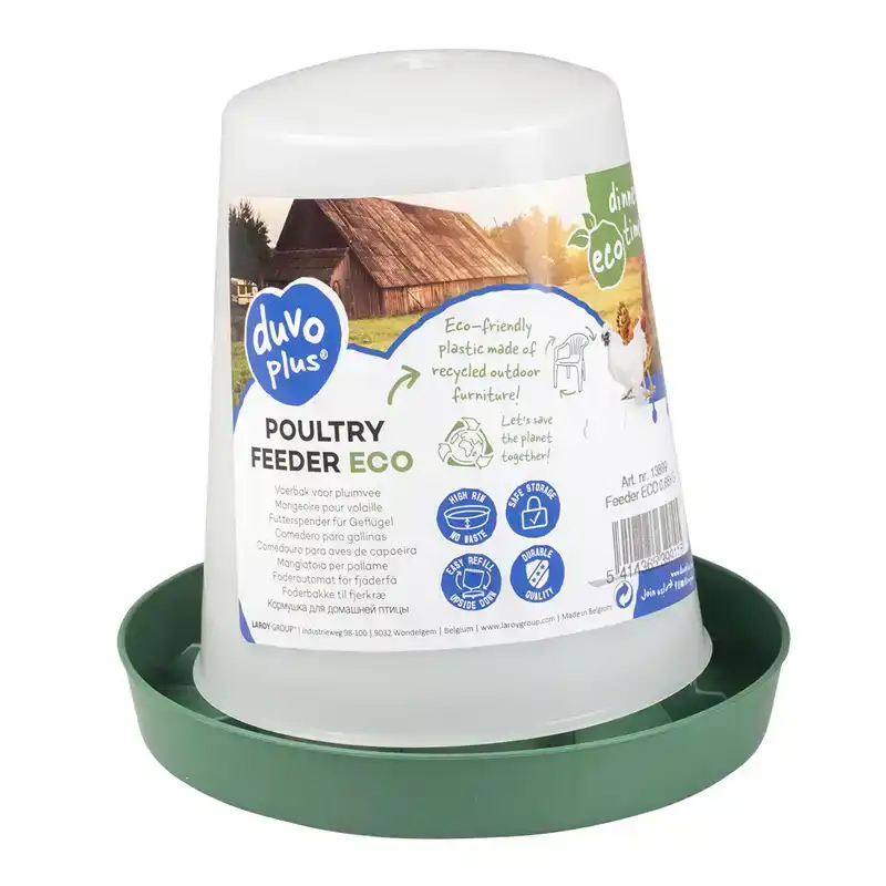 DUVOPLUS VOEDERBAK ECO 0,65KG GROEN
