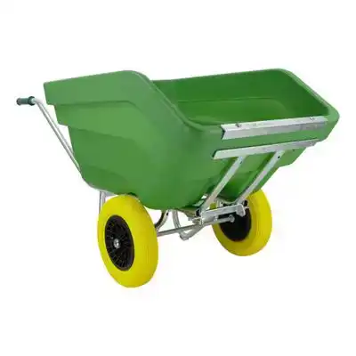 KIEP KRUIWAGEN FORT F&S, 300L GROEN, 2-NML WIEL