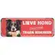 D&D WAARSCHUWINGSBORD COLLIE ROOD