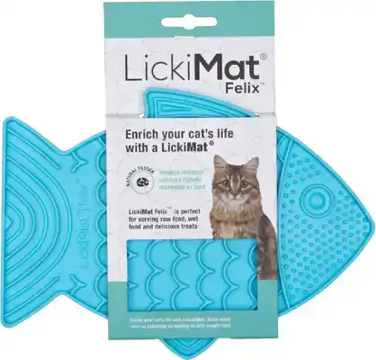 LICKIMAT LIKMAT FELIX KAT TURQUOISE 22CM