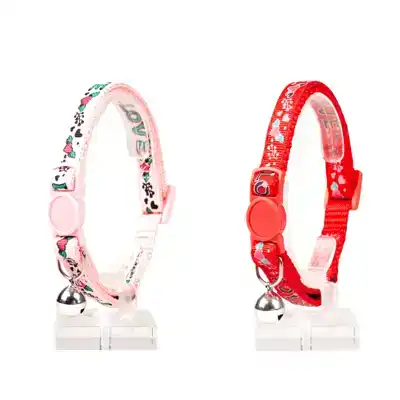 DUVO+ KATTENHALSBAND LOVE ROOD/ROZE
