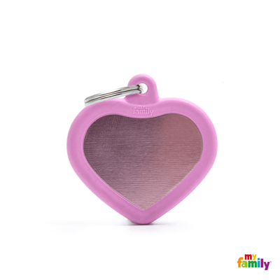 PENNING PINK HEART ALUMINIUM RUBBER