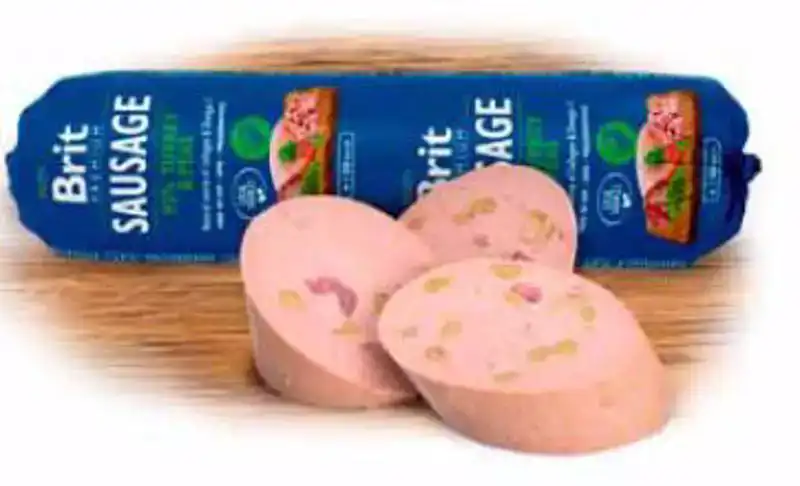 BRIT VLEESROL KALKOEN EN ERWTEN 800GR