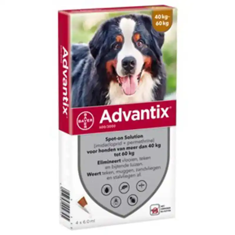 ADVANTIX 600 4 PIPETTEN 40-60 KG