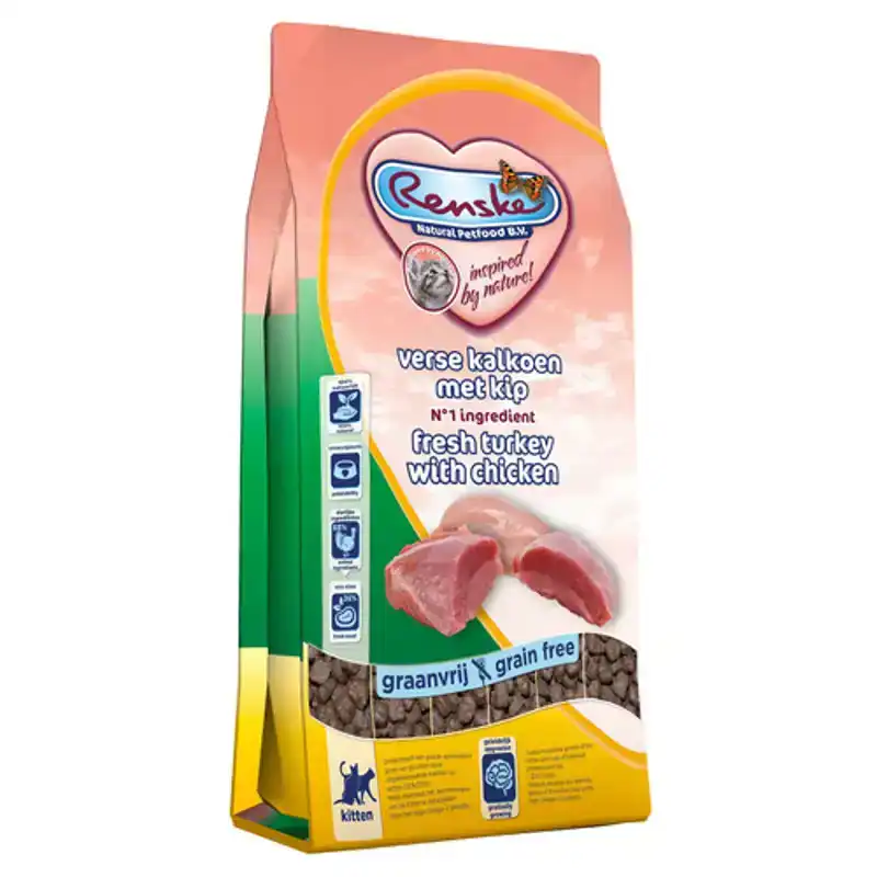 RENSKE KAT KITTEN VERSE KALKOEN&KIP 1,5KG