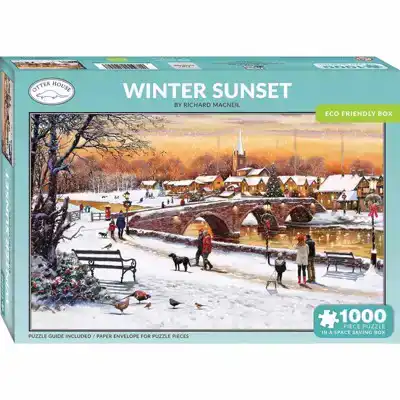 CADEAUSHOP PUZZEL WINTER SUNSET, 1000 ALL-IN PUNTEN