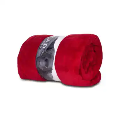PLAID FLEECE 130X180 RED