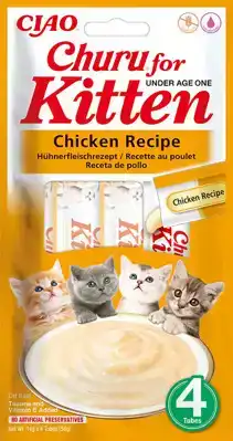 INABA CHURU KITTEN CHICKEN 4ST