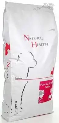 NATURAL HEALTH DOG LAM/RIJST SENIOR 12,5KG