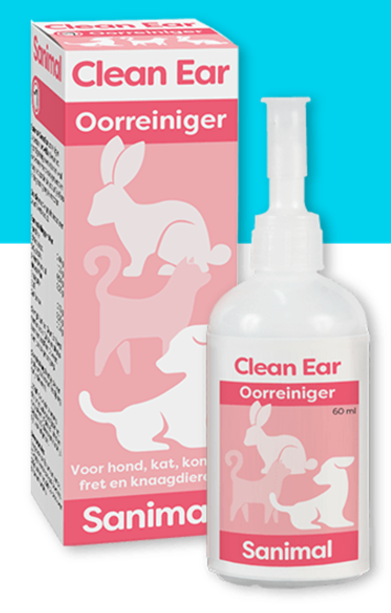 SANIMAL CLEAN EAR OORREINIGER 60 ML