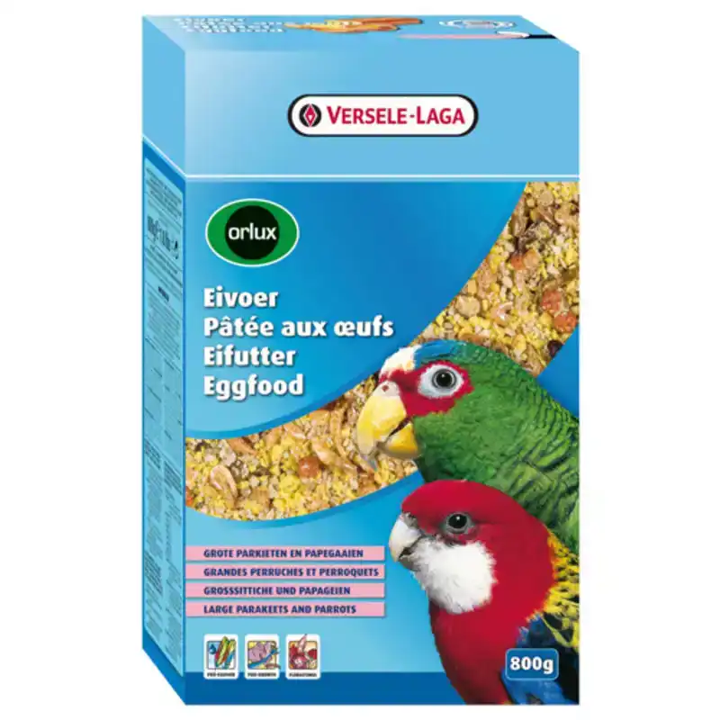 ORLUX EIVOER DROOG GROTE PARKIET/PAPEGAAI 800GR