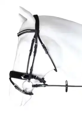 HORKA HOOFDSTEL FAVORIT PONY ZWART/ZWART