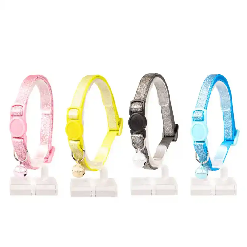DUVO+ KATTENHALSBAND GLITTER NYLON MIX KLEUR