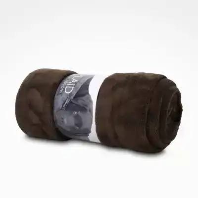 PLAID FLEECE 130X180 CHOCO
