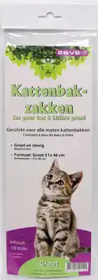ESVE KATTENBAKZAK GROOT ROL 10 STUKS