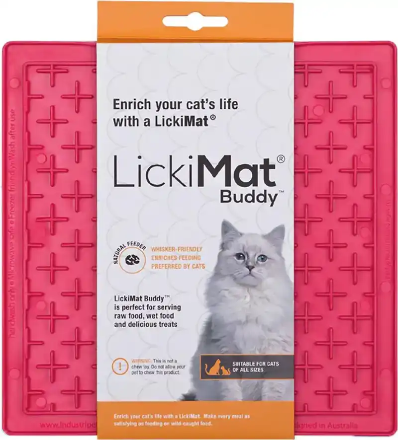 LICKIMAT LIKMAT BUDDY KAT ROZE 20CM
