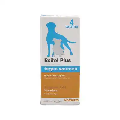 NO WORM EXITEL PLUS HOND 4 TABLETTEN