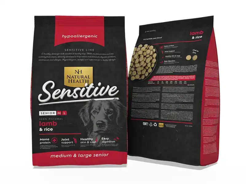 NATURAL HEALTH DOG LAMB & RICE SENIOR (1.75 KG.)