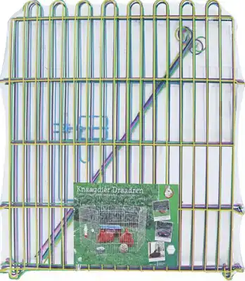 KONIJNEN DRAADREN 6 PANELEN MULTICOLOR