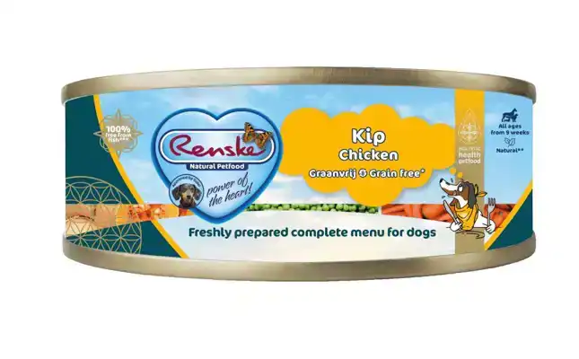 RENSKE HOND BLIK KIP GRAANVRIJ 95 GRAM