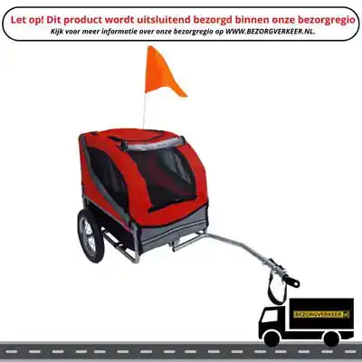 FIETSKAR MEDIUM RUN ROOD/GRIJS