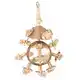 DUVO+ COCONUT JUNGLE RING MET HOUTBLOKJES & SISAL 38X25,5X13