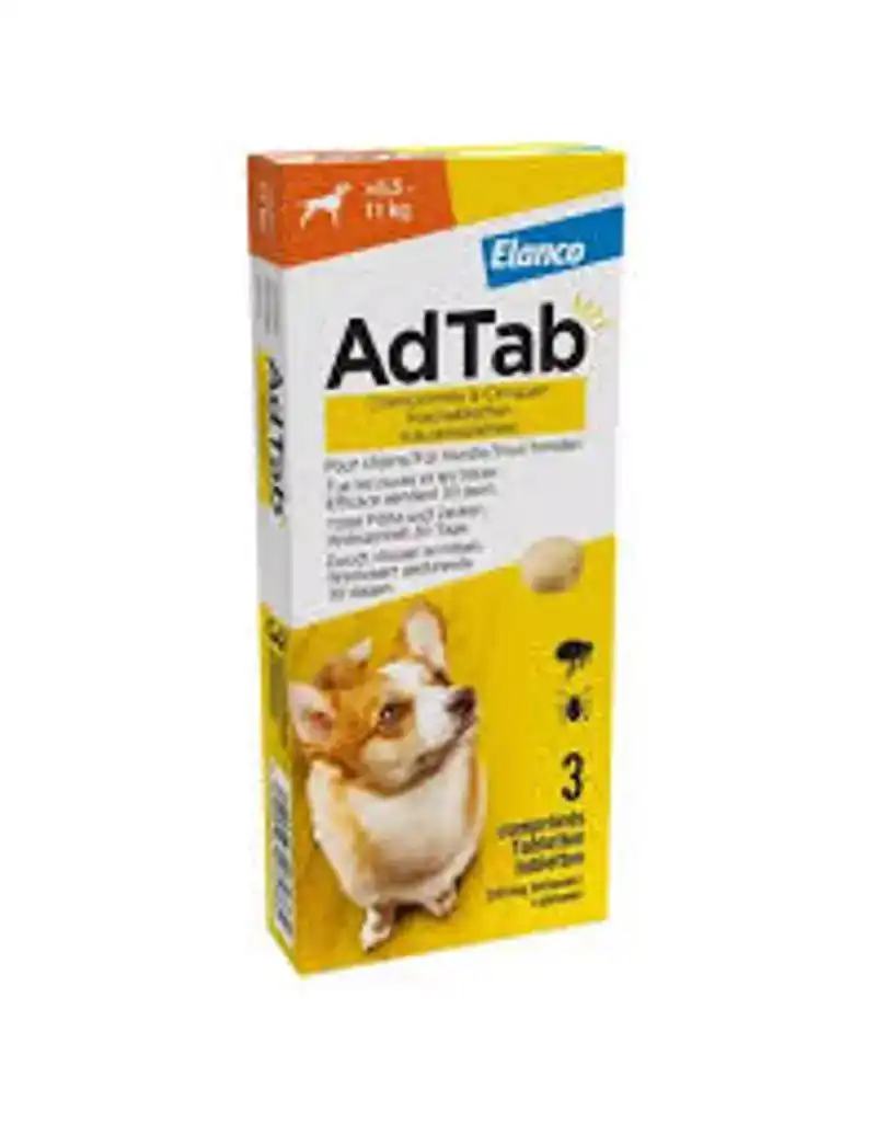 ADTAB KAUWTABLET HOND 5,5-11 KG 3 TAB